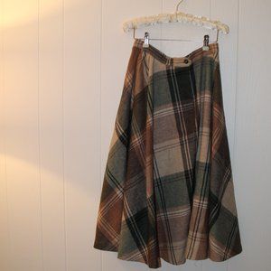 Panther Plaid Skirt Vintage Workers Union Tag!